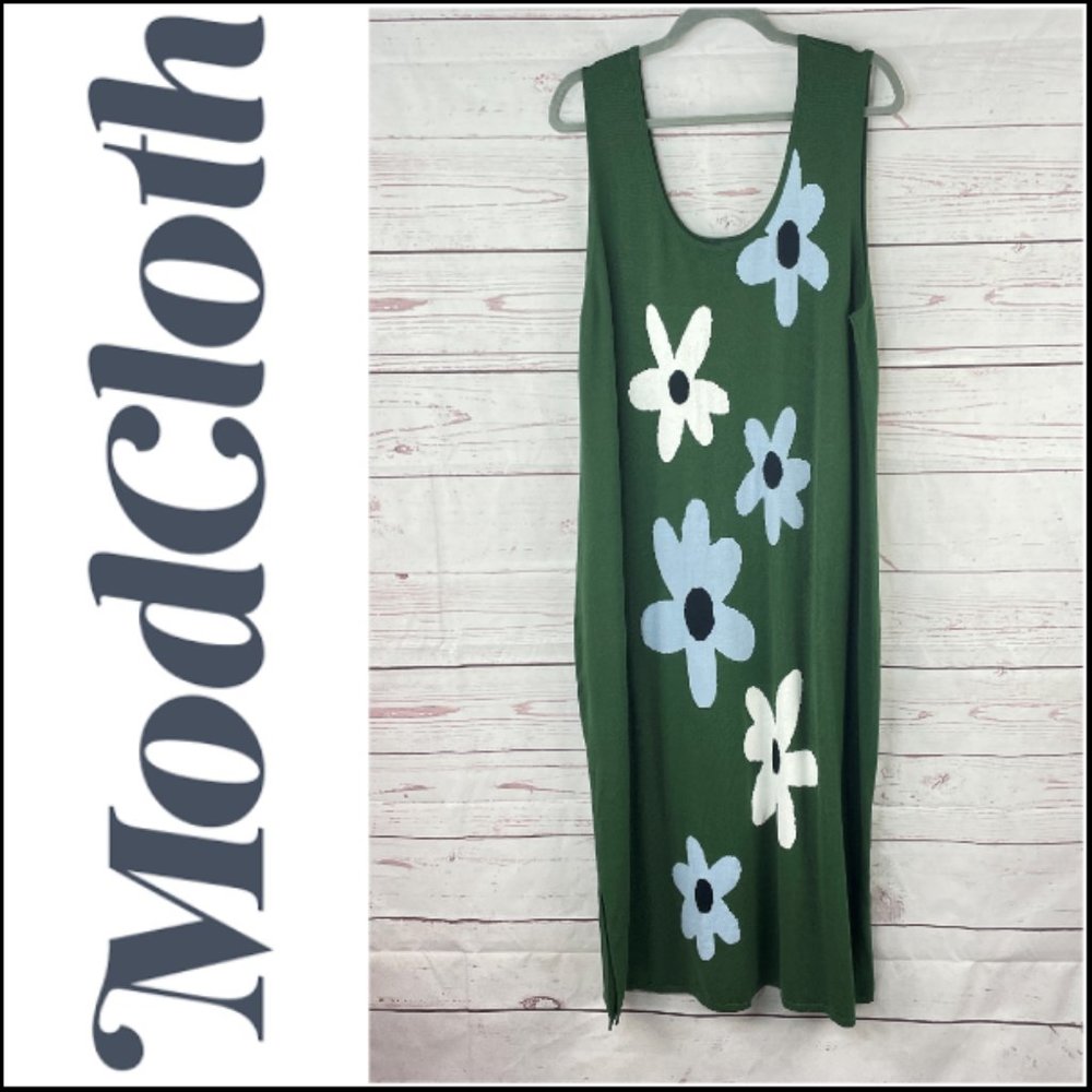 ModCloth Daisy Daze Forever Knit Midi Dress Size 2X